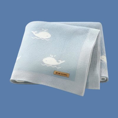 Couverture Bébé Baleine Joyeuse - Coton Naturel
COUVERTURE BEBE baleine pâle
