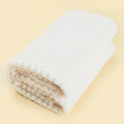 couverture chaude et douce beige