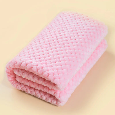 couverture chaude et douce rose pâle