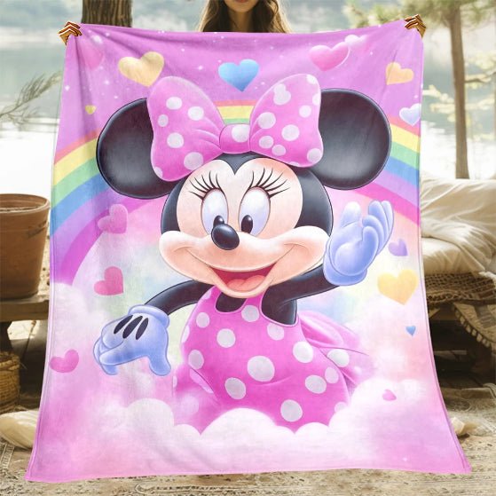 Couverture Bébé Souris Magique - Flanelle Douce
Maman et couverture souris mauve