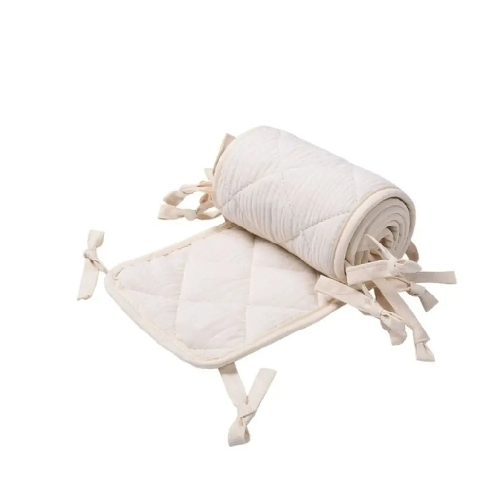 Tour de lit bébé respirant beige respirante