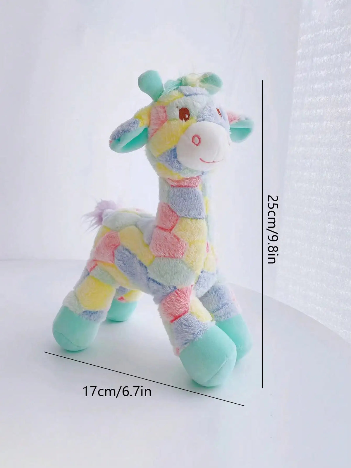 peluche d'éveil | Girafe Colorée Robuste
