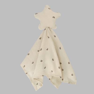 Une doudou pour bébé beige motif
