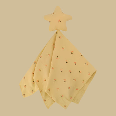 Une doudou pour bébé jaune motif