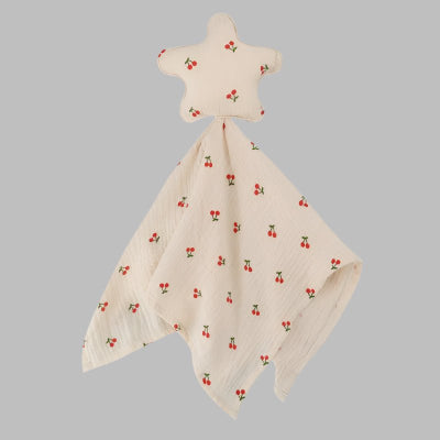 Une doudou pour bébé étoile cerise
