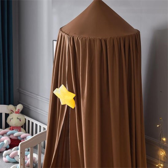ciel de lit pour bebe étoile jaune