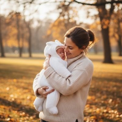 combinaison bebe ours blanche et maman joyeuse