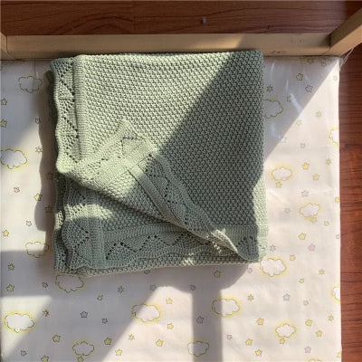 couverture en coton kakis