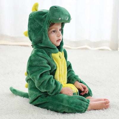 deguisement halloween bebe dragon vert