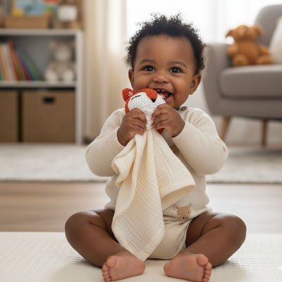 Doudou Renard Le Petit Rusé - Peluche Bio Douce Doudou renard bebe blanc