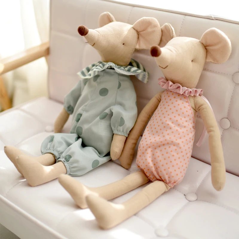 Doudou Bébé Souris - Peluche Douce & Réconfortante doudou bebe souris duo