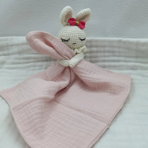 doudou pour bebe lapin rosée