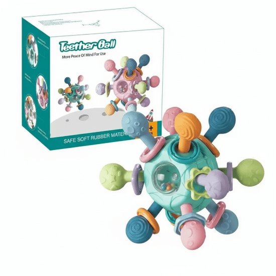 hochets bébé Jouet turquoise avec boîte vert