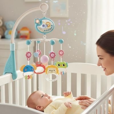 Mobile musical bébé curieux bebe