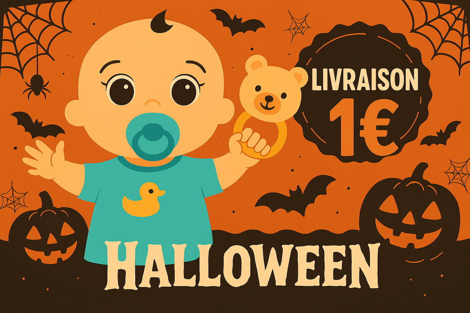 Promotion Halloween livraison 1€
