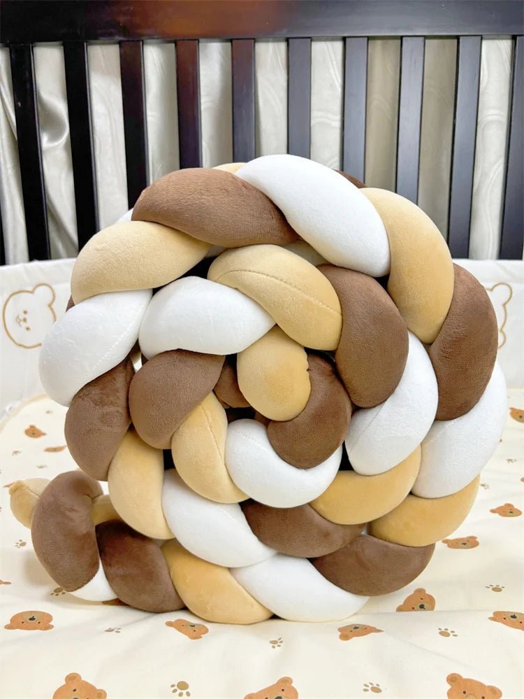 tour de lit bébé tressé beige bruin