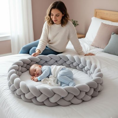Tresse de lit 3 m grise fonce