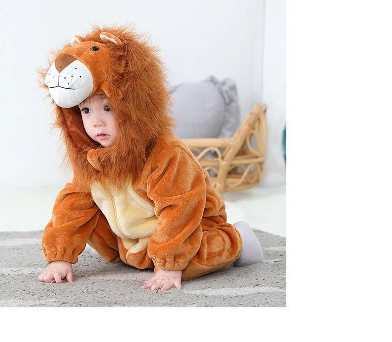 un confortable deguisement bebe Halloween de lion