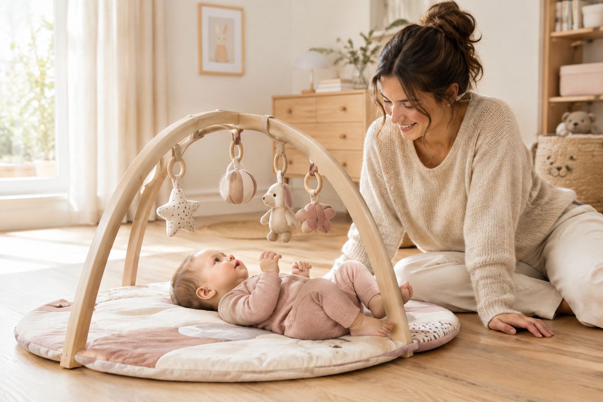 Tapis d’éveil et coin jeu bébé : confort, style, sérénité