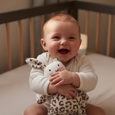 Doudou Bébé sourire léopard  