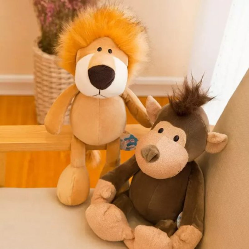 Animaux en peluches deux compagnons