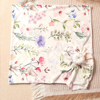 BONNET BEBE  couverture d'emmaillotage