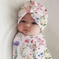 BONNET BEBE et couverture d'emmaillotage