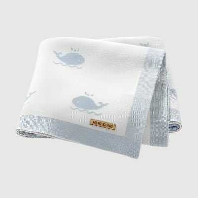 Couverture Bébé Baleine Joyeuse - Coton Naturel
COUVERTURE BEBE baleine 
