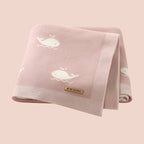Couverture Bébé Baleine Joyeuse - Coton Naturel
COUVERTURE BEBE baleine rose