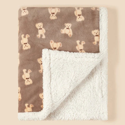 Un couverture chaude et douce ourson