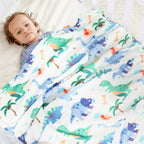 Couverture Bébé Rêve Velouté - Couverture Bébé Rêve Velouté - Cocon Douceur
Une couverture bébé douce dinosaure 