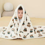 Couverture Bébé Tranquillité Enveloppante - Cocon Sûr
couverture chaude et douce ourson bébé 