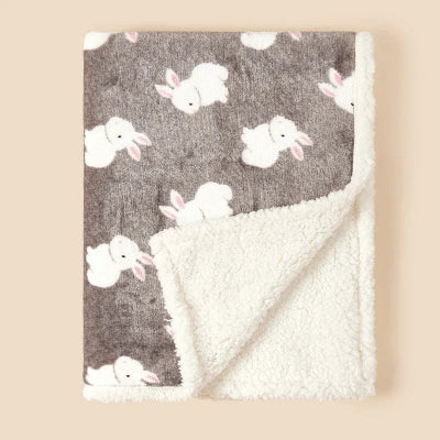Belle couverture chaude et douce lapin 