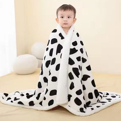 couverture chaude et douce vache avec bébé 