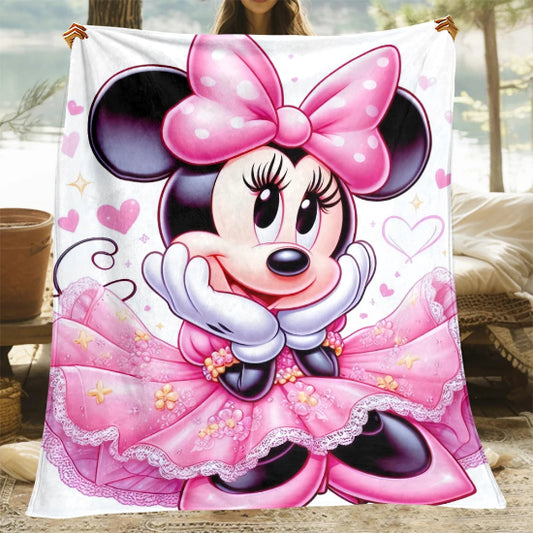 Couverture Bébé rose souris