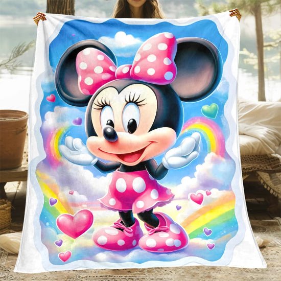 Couverture Bébé Souris Magique - Flanelle Douce
Couverture Bébé rose souris multicolore