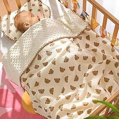 Couverture Bébé Plume Douceur - Hypoallergénique Couverture bebe legere ours et sommeil bebe 
