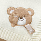 Couverture chaude bébé ourson qui se cache