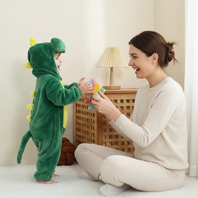 Pyjama Licorne Bébé Adorable - Multicolore Magique
Déguisement bebe dinosaure
