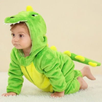 Deguisement bebe Halloween 
 dragon vert 