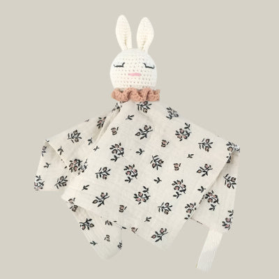 Doudou-Bébé-Fille-beige-vert