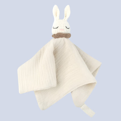 Doudou-Bébé-Fille-lapin-beige-pâle 
