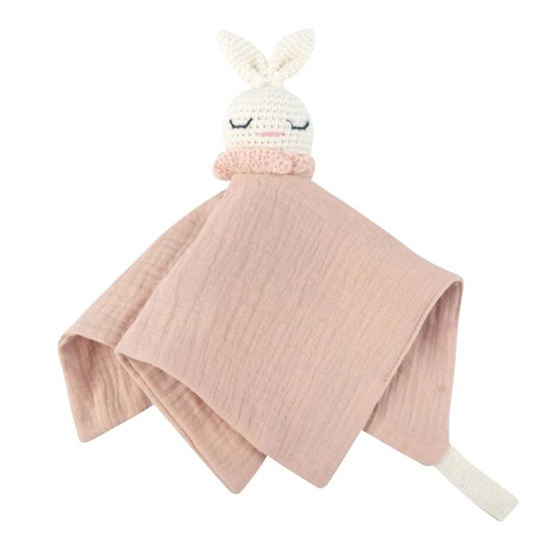 Doudou-bébé-garçon-beige et rose