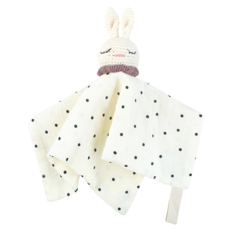 Doudou-bébé-garçon-beige pois