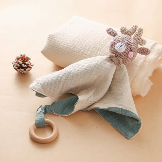Doudou-bébé-garçon-beige rose bleue