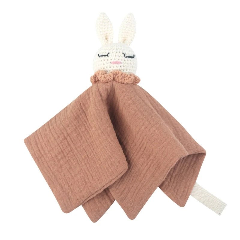 Doudou-bébé-garçon-beige rose  orange