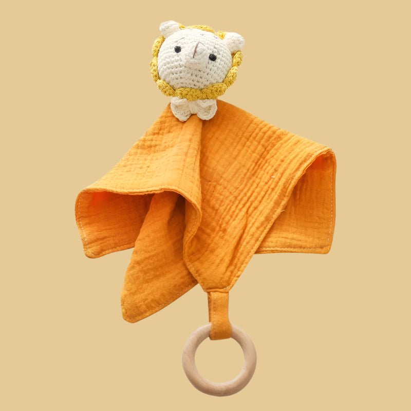 Doudou-bébé-garçon-orange-lion