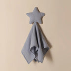 Doudou Bébé Fille étoile  bleue pale