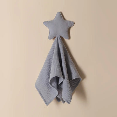 Doudou Bébé Fille étoile  bleue pale