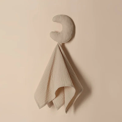 Doudou Bébé Fille étoile lune beige